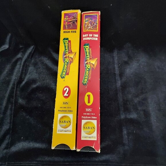 Lot of 2 Power Rangers VHS Tapes Day of the Dumpster & High Five Vintage - Picture 7 of 10